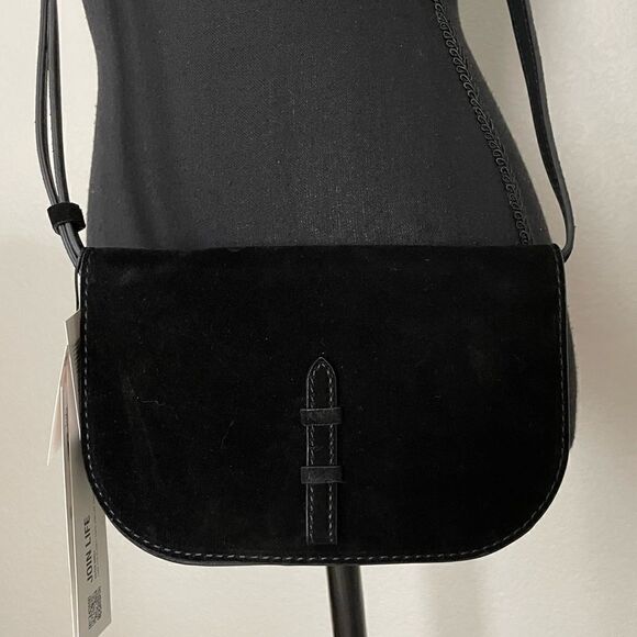 NWT Zara Split Leather Crossbody - Picture 2 of 11